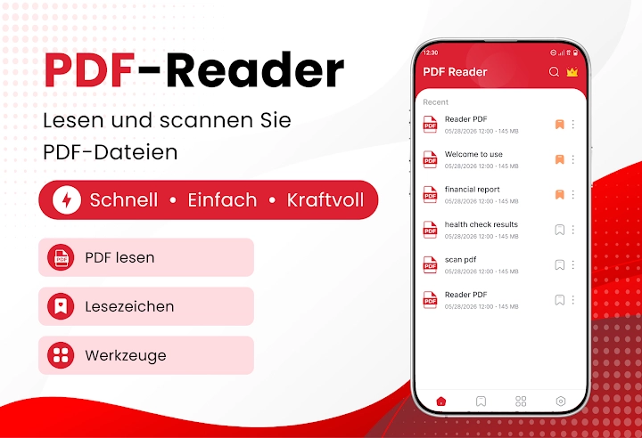 PDF Leser & Betrachter, Scan screenshot