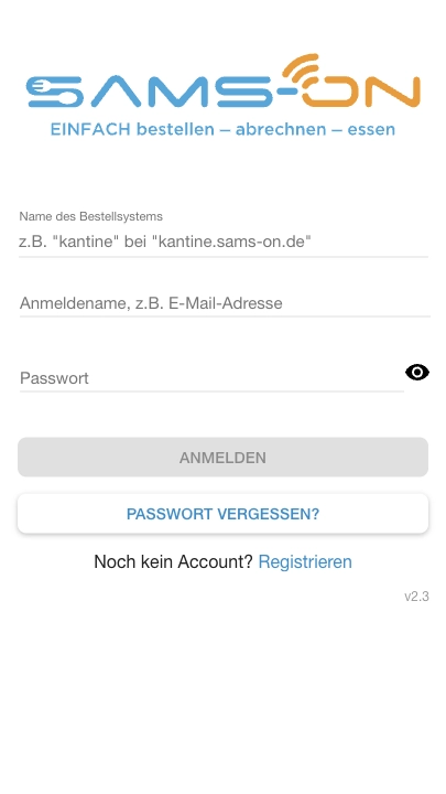 SAMS-ON screenshot