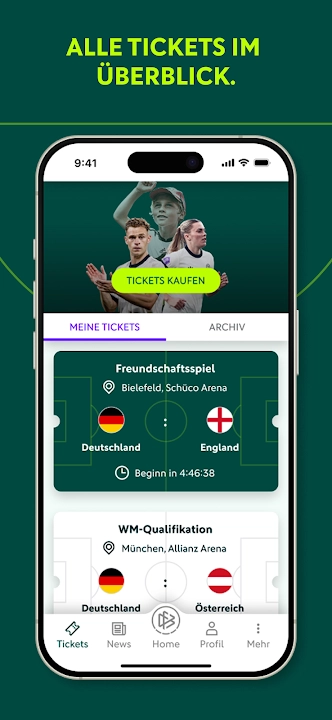 DFB Event-App screenshot